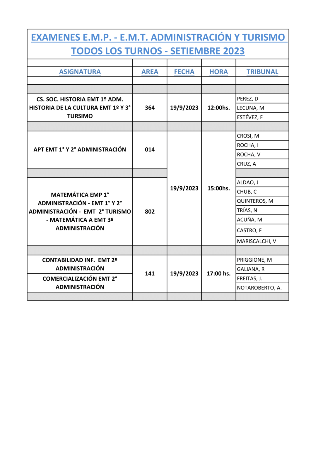 Examenes EMP - EMT SETIEMBRE 2023-1