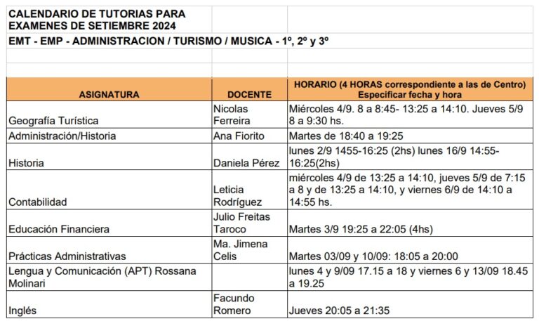 Lee más sobre el artículo CALENDARIO DE EXAMENES DE DICIEMBRE 2024