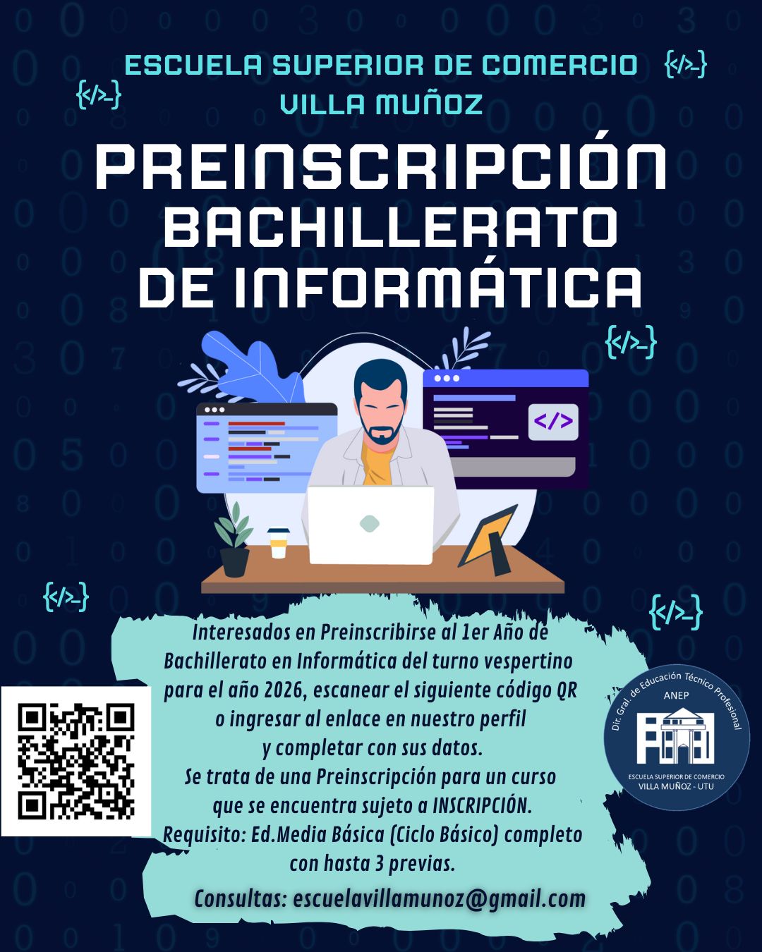 FORMULARIO PREINSCRIPCIÓN INFORMÁTICA